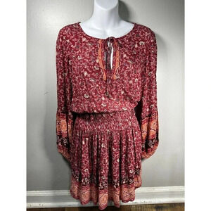 American Eagle Outfitters Women's Floral Lagenlook Flowy Sleeve Dress Size S